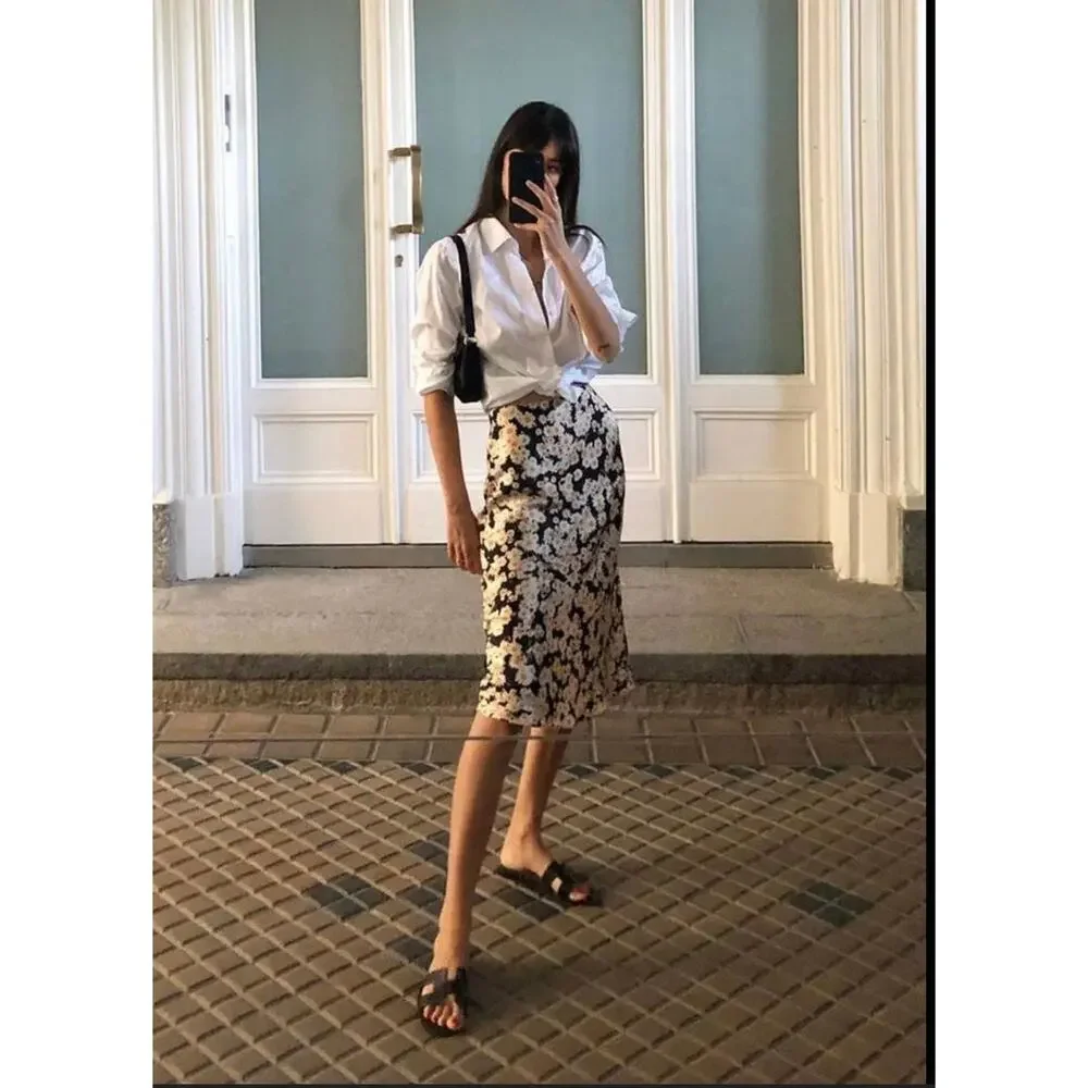 ✖️SOLD✖️Realisation Par Flower Power Slip Skirt Size S - Picture 2 of 9